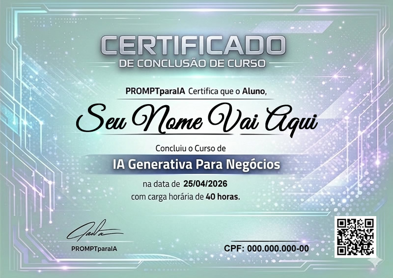 Certificado Influencer Frente