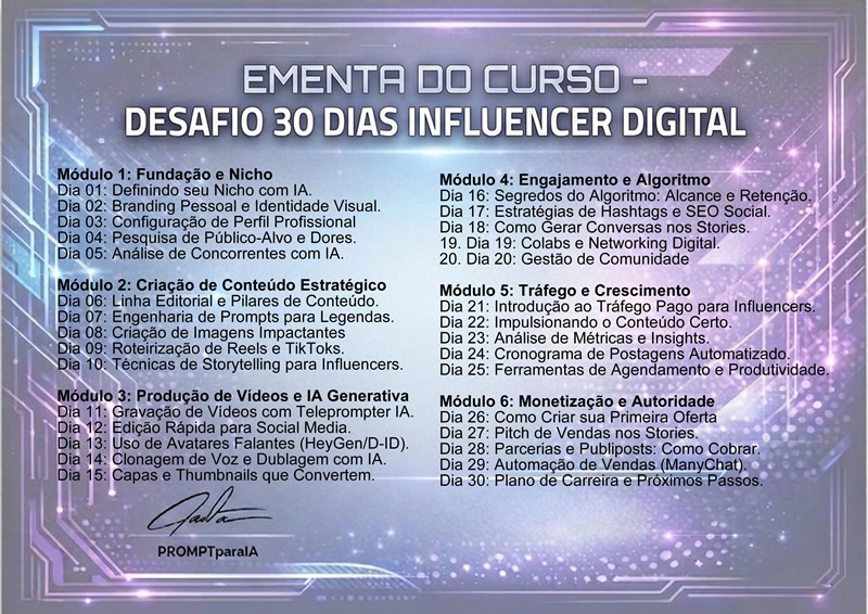 Certificado Influencer Verso