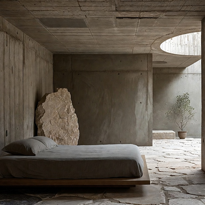 Quarto Brutalista