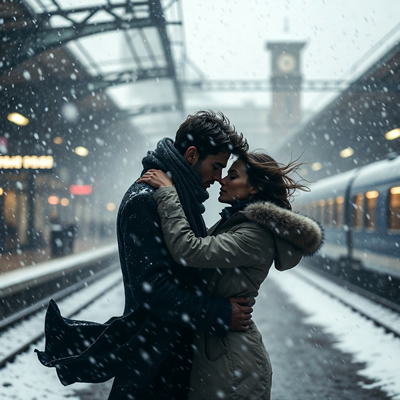 Slow motion beijo