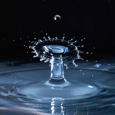 Slow motion splash de água