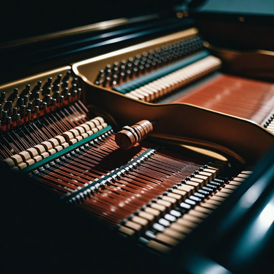 Slow motion piano teclas
