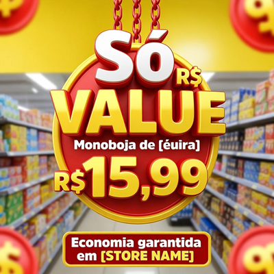 Cartaz Promoção Supermercado
