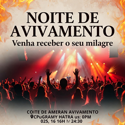 Cartaz Culto de Avivamento