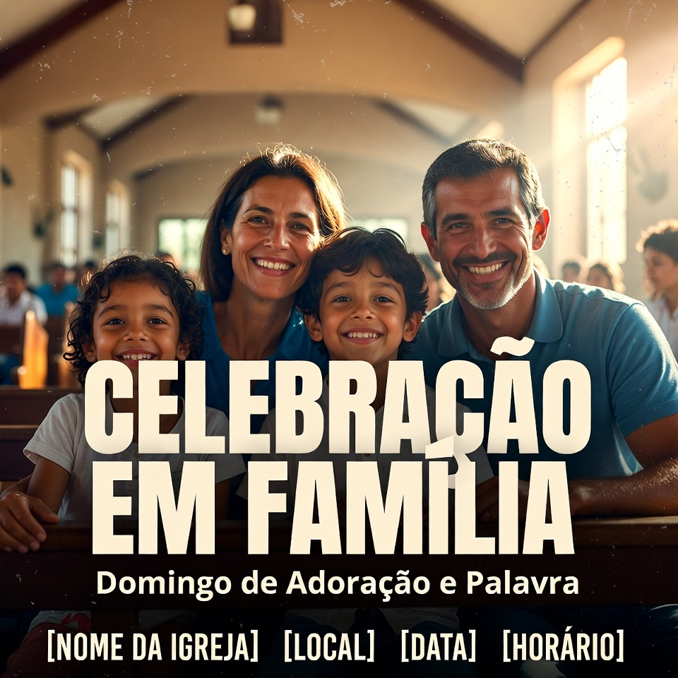 Cartaz Culto de Domingo