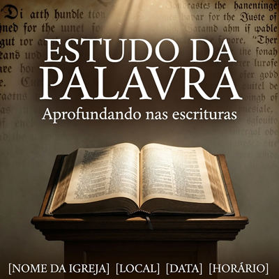 Cartaz Culto de Ensino
