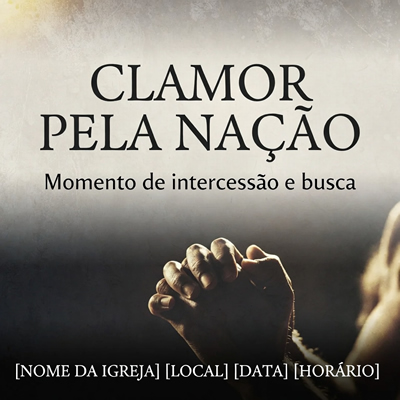 Cartaz Culto de Oração